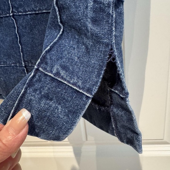 Ralph Lauren Denim Skirt Window Panel Design Women's 2 Vintage - Picture 13 of 14